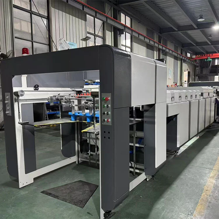 Uathoibríoch Meaisín Tiubh Páipéar UV Ola Vearnais Ola